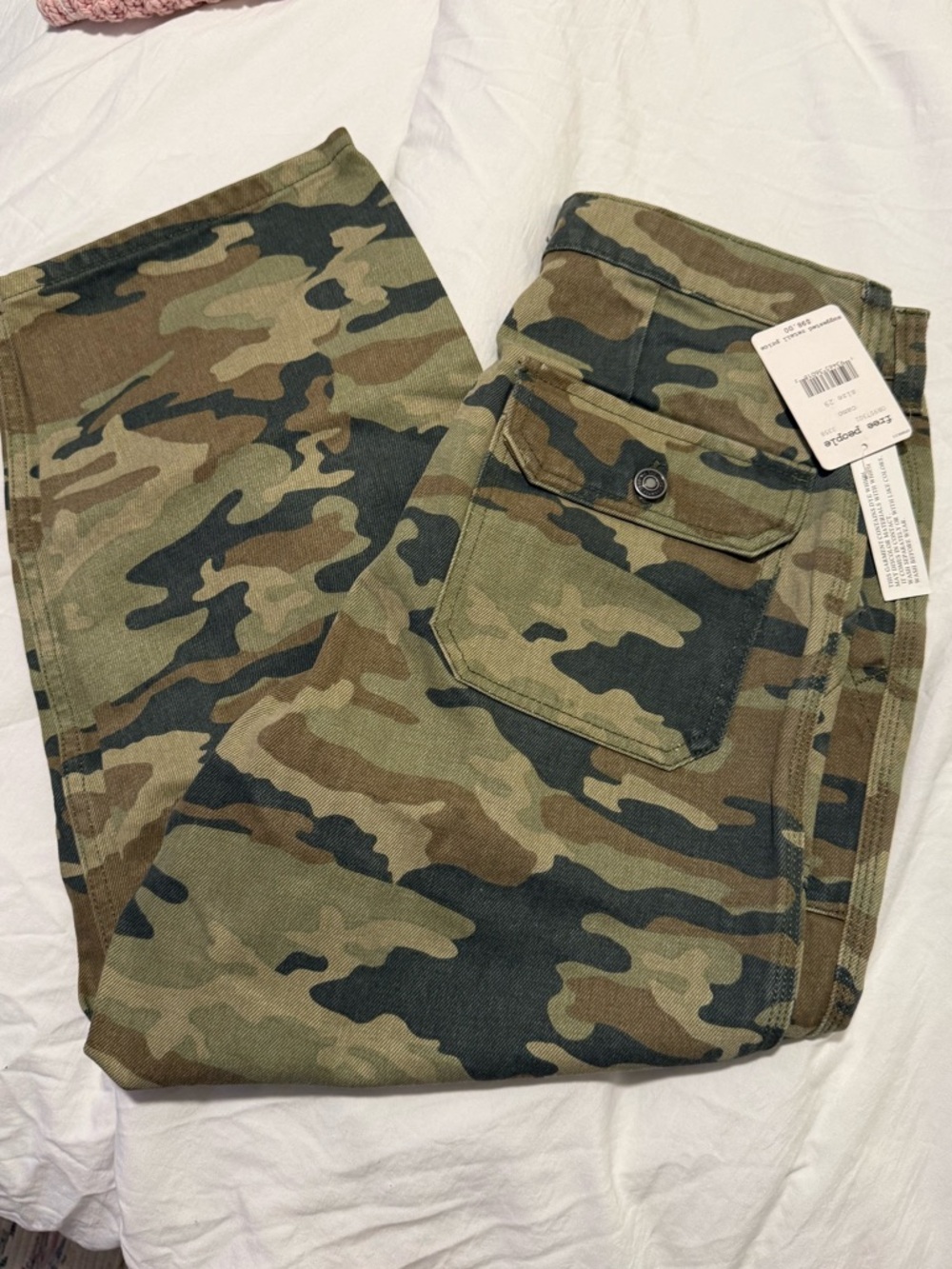 Free People camo jeans